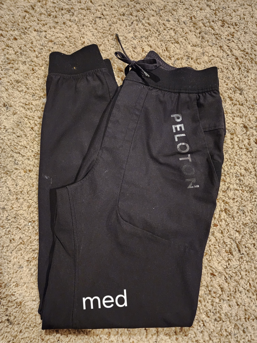 Peloton Black Men's Jogger Sweatpants with Logo